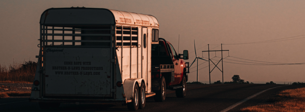 Horse trailer heading to a trailer repair shop